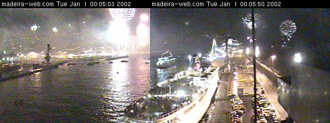 Black Prince in Madeira for the New Year Fireworks, 31/12/01