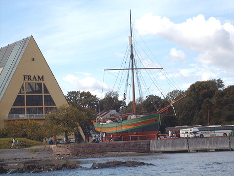 Amundsen's Polar Ship Fram museum buildings