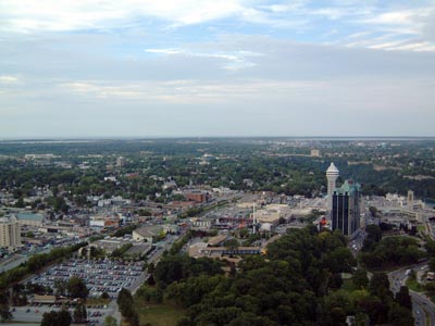 Views of the City of Niagara Falls - North, Casino Niagara and Sheraton by the Fallls - Clifton Hill area.