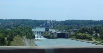 Welland Canal - Entrance from Lake Ontario, taken from the QEW