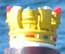 Crown on flagstaff