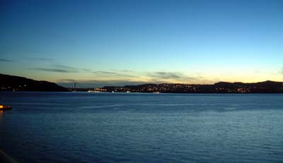 Bergen - Dusk over Byfjorden