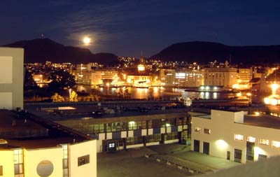 Bergen - At Night from Braemar