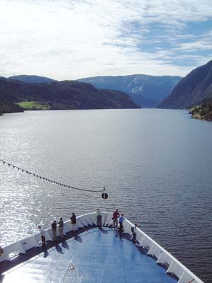 Viewing from the Bow, Hardangerfjord