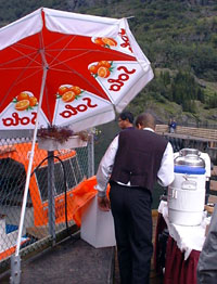 Gudvangen's Impromptu Coffee Stand