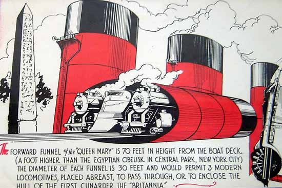 Funnels RMS Queen Mary - Trivia
19 February 2002