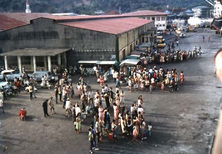 Alongside at Papeete