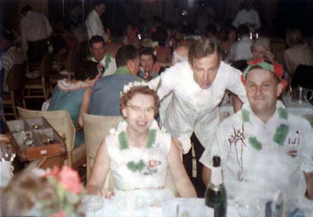 Audrey & Brian at Tahiti Night with John [waiter]
